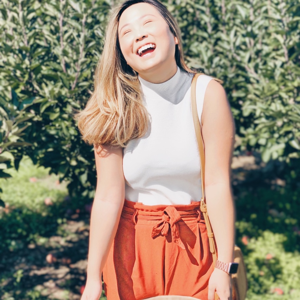 Harmony & Havoc Orange Paperbag Pants